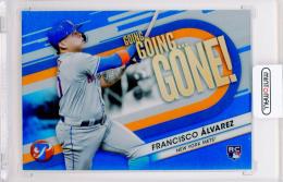 2023 Topps Pristine Francisco Alvarez #GGG-10 Going Going Gone! Blue Refractor【20/75】 New York Mets