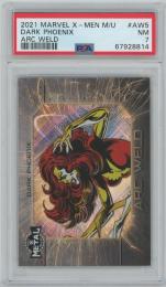 2021 UD Marvel X-Men Metal Universe Arc Weld #AW5 / DARK PHOENIX [PSA7/NEAR MINT]