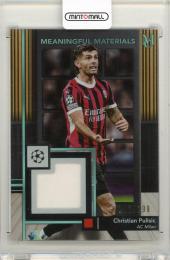 2024-25 Topps Museum Collection UEFA Club Competitions Christian Pulisic Aquamarine Meaningful Material【147/199】 AC Milan