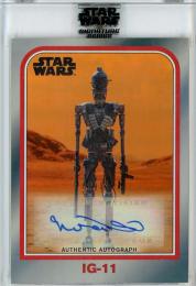 2022 Topps Star Wars Signature Series  Taika Waitti as IG-11 Autographs Design Variant Orange 09/10