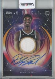 2025-26 Topps Midnight Drake Powell Rookie Jersey Autographs #RJADP Brooklyn Nets