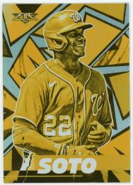 2021 Topps Fire Gold Minted #159 Juan Soto