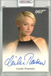 2009 Rittenhouse James Bond Archives Cecilie Thomsen Autographs