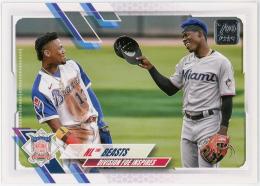 2021 Topps Update #US306 Jazz Chisholm Jr./Ronald Acuna Jr.