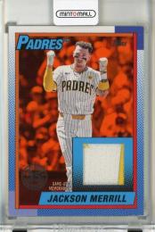 2025 Topps Series 1 Jackson Merrill '90 Topps Relics Orange #T90RJM【03/25】