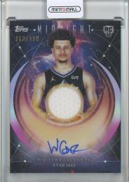 2025-26 Topps Midnight Walter Clayton Jr. Rookie Jersey Autographs #RJAWC【160/199】 Utah Jazz