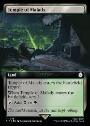 【PIP】【ENG】【サージ・Foil】《疾病の神殿/Temple of Malady》拡張アート版
