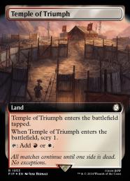 【PIP】【ENG】【サージ・Foil】《凱旋の神殿/Temple of Triumph》拡張アート版