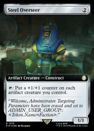 【PIP】【ENG】【サージ・Foil】《鋼の監視者/Steel Overseer》拡張アート版