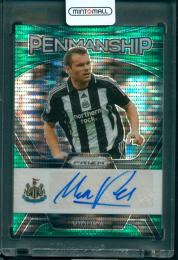 2023-24 Panini Prizm Premier League Soccer Mark Viduka Penmanship Green Pulsar Newcastle United