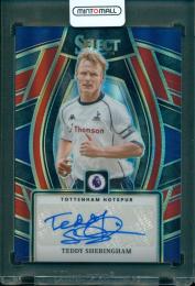 2023-24 Panini SELECT Premier League Soccer Teddy Sheringham Select Signatures RED #SS-TS TOTTENHAM HOTSPUR