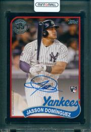 2024 Topps Update Series Jasson Dominguez 1989 Topps Baseball Autographs【110/199】 New York Yankees