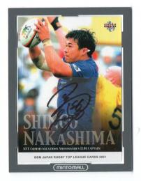 2021 BBM Rugby Tops League ラグビー 中島進護 直筆サインカード 046/101