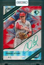 2025 Topps Diamond Icons Chase Utley White Polychromatink Autographs Red Parallel w/ Green Ink #WPA-CU【4/5】 Philadelphia Phillies