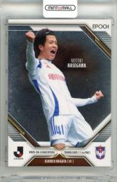 2025-26 EPOCH Jリーグオフィシャルトレーディングカード X-tra TIME 長谷川元希 #42 レギュラーカード パラレル版【06/55】 アルビレックス新潟