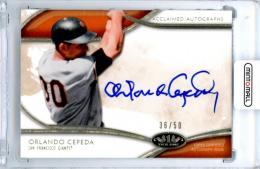 2014 Topps Tier One Orlando Cepeda #AA-OC Acclaimed Autograph Card【36/50】 Giants