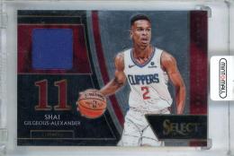 2018-19 Panini Select Shai Gilgeous-Alexander Draft Selections Memorabilia #18  Los Angeles Clippers