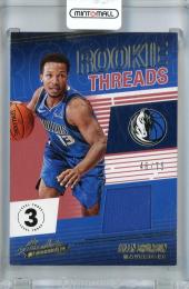 2018-19 Panini Absolute Memorabilia Jalen Brunson Rookie Threads Level 3 #30 ※白かけあり【46/75】 Dallas Mavericks