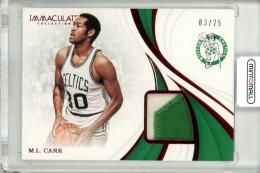 2018-19 Panini Immaculate Collection  M.L.Carr Materials Patch Red Parallel 03/25