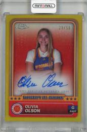 2024 Topps Chrome McDonald’s All American Olivia Olson Autographs Gold Refractor #58 【29/50】 East