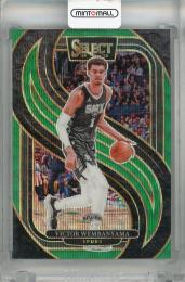 2024-25 Panini Select Victor Wembanyama Premier Level Green Wave Prizms #102 【28/50】 San Antonio Spurs