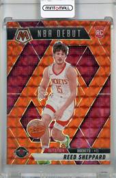2024-25 Panini Mosaic Reed Sheppard NBA Debut Orange Mosaic #252 RC【245/249】 Houston Rockets
