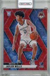 2024-25 Panini Mosaic Jaylen Wells International Red Mosaic #240 RC【12/75】 Memphis Grizzlies