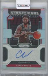2021-22 PANINI Prizm Sensational Signatures Prizms Silver / COBY WHITE(Chicago Bulls)