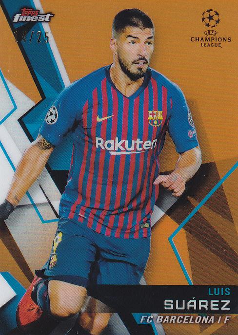 Topps finest ルイス スアレス 25枚限定 直筆サインカード Topps finest ルイス スアレス 25枚限定 直筆サインカードの通販