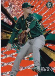 2015 Toops High Tek Oakland Athletics Sonny Gray Base Red Orbit Diffractor パラレル版 2/5