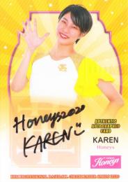 2020 BBM チアリーダー華 ホークス KAREN 直筆サインカード 60枚限定 /25