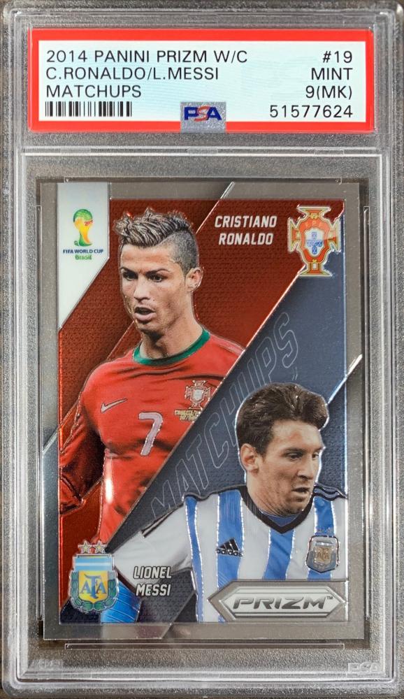 ミントモール / MINT 吉祥寺店 / 2014 Panini Prizm Fifa World Cup Portugal/Argentina  Cristiano Ronaldo / Lionel Messi #19 Matchups 【PSA9(MK)】