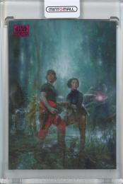 2025 Topps Chrome Star Wars Galaxy Seperated at Birth Magenta Lava Refractors #82【234/250】