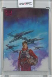 2025 Topps Chrome Star Wars Galaxy Wedge Antilles Magenta Lava Refractors #17【157/250】