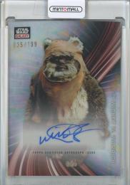 2025 Topps Chrome Star Wars Galaxy Warwick Davis Autographs #GAWD 【035/199】