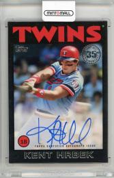 2021 TOPPS Update Series Kent Hrbek 1986 Topps Autographs Black #86BKHR【180/199】 Minnesota Twins
