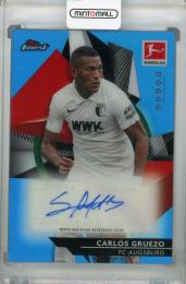 2020-21 Topps Finest Bundesliga FC AUGSBURG Carlos Gruezo Base Autographs Blue(パラレル版) 20/65
