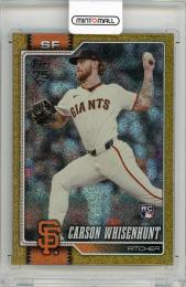 2026 TOPPS Carson Whisenhunt Gold Sandglitter #184【25/50】《やや難あり 右下角ダメージあり》 San Francisco Giants
