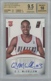 2013-14 PANINI Court Kings Next Day Autographs / C.J. McCOLLUM(Portland Trail Blazers) [BGS9.5/GEM MINT AUTO10]