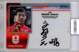EP TEAM JAPAN PARIS 2024 MEDALISTS COLLECTION オフィシャルトレーディングカード	永瀬貴規	PARIS PLAYERS CREDENTIAL 直筆サインカード　AU-CR-NAT-A	7/9