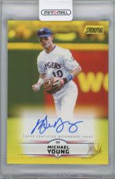 2025 TOPPS Stadium Club Autographs Yellow / MICHAEL YOUNG(Texas Rangers)