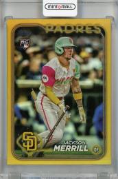 2024 Topps Update Series Jackson Merrill Gold Rainbow Foil #US210 RC  San Diego Padres