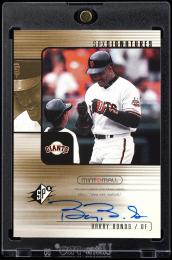 2000 SPx #XBB Barry Bonds Signatures San Francisco Giants