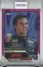 2023 Topps Chrome Formula 1 Racing  Sergio Perez Base/GRAND PRIX DRIVER OF THE DAY/Fuchsia Lava/#182 50/250