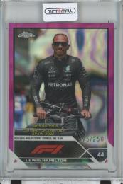 2023 Topps Chrome Formula 1 Racing  Lewis Hamilton Base/GRAND PRIX DRIVER OF THE DAY/Fuchsia Lava/#171 95/250