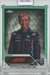2023 Topps Chrome Formula 1 Racing  Alexander Albon Base/F1 DRIVERS/Aqua Wave/#61 7/150