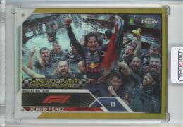 2023 Topps Chrome Formula 1 Racing  Sergio Perez Base/GRAND PRIX WINNERS/Gold/#150 20/50