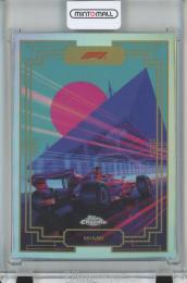 2023 Topps Chrome Formula 1 Racing  Miami Grand Prix Art du Grand Prix
