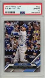 2024 Topps Now Shohei Ohtani Becomes 1st 50/50 Player in MLB History #722【PSA 10 GEM MT】