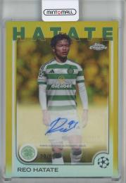 2024-25 Topps Chrome UEFA Club Competitions Reo Hatate Autographs Gold Refractors #CAHT【29/50】 Celtic FC